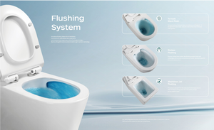 Venta al por mayor de artículos sanitarios baratos de cerámica para baño, inodoro de pie y bidé para <span class=keywords><strong>mujer</strong></span>, juego de inodoro trasero a la pared - Product Image 5