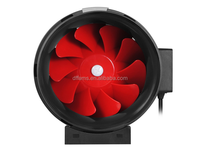 Ventilateur de conduit à lame en plastique silencieux de qualité supérieure pour tente de culture, ventilateur extracteur personnalisable OEM