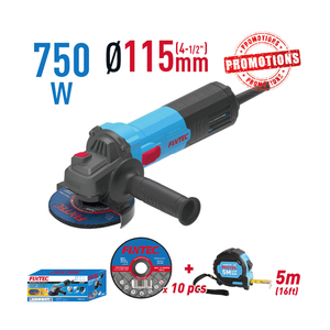 เครื่องมือโรตารี่ FAG180240 ขนาด 7 นิ้ว สำหรับงาน DIY และอุตสาหกรรม กำลังไฟ 2400 วัตต์ มุม 180 มม. พร้อมสวิตช์ปรับความเร็วแบบเลื่อน สำหรับใช้กับแผ่นเจียร - Product Image 2