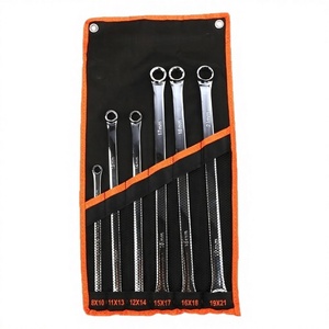 Double-ended Open-end Repair Wrench Set <b>Box</b> Wrench DIY <b>Chrome</b> Metric OEM - Product Image 2