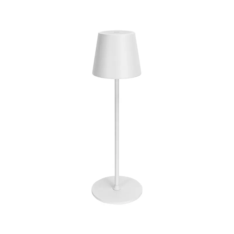 Lampe de table en aluminium sans fil rechargeable Lampe de bureau à LED à intensité variable alimentée par batterie pour la maison Restaurant Chambre à coucher