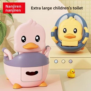 Sedile WC in plastica con motivo animali per bambini e bambine, vasino per neonati e bambini piccoli, misura grande - Product Image 4