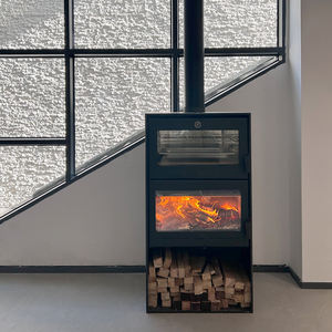 <span class=keywords><strong>Estufa</strong></span> de <span class=keywords><strong>leña</strong></span> ecológica RC1402A 14KW con horno y almacenamiento de troncos <span class=keywords><strong>Estufa</strong></span> de <span class=keywords><strong>leña</strong></span> interior <span class=keywords><strong>para</strong></span> calentar y cocinar - Product Image 3