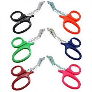 Industrial Trauma Shears Multi-Purpose Bandage Scissors Serrated Edge Stainless Steel Blade Plastic Handles 3-Year - Product Image 4