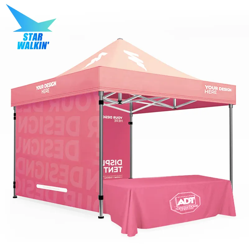 StarWalkin fábrica Profissional personalizado ao ar livre impermeável pára-sol Foldingremovível tenda trade show tenda 6x6