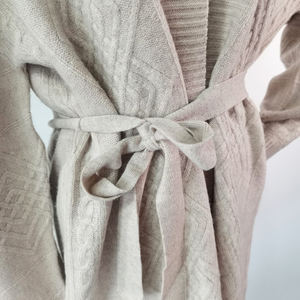 Cárdigan de lana merina a la moda para <span class=keywords><strong>mujer</strong></span>, suéter de punto informal Alanhua <span class=keywords><strong>rombos</strong></span>, 2021 - Product Image 4