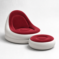 Canapé gonflable floqué, chaise pneumatique portable, siège lounge moderne pour chambre, bureau à domicile, extérieur