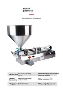 Machine de remplissage et de <span class=keywords><strong>dosage</strong></span> semi-automatique pour pâte, crème, sauce, confiture, miel, beurre de cacahuète, jus, huile, <span class=keywords><strong>savon</strong></span> liquide, eau, bouteille à piston - Product Image 6