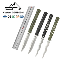 Cuchillo Plegable, Hoja de Acero S35VN, Mango de Nailon Estilo Esqueleto, Estilo Italiano, 4 Estilos, OEM