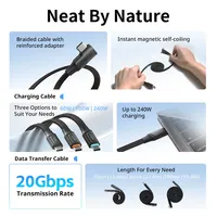 Kabel Data USB-C Smallrig 5611 untuk Pengisian Daya dan Transfer Data, Kompatibel dengan Port USB-C