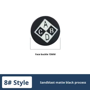 Boutons-pression plats en nylon colorés, boucles de panneau personnalisées pour accessoires vestimentaires, vente en gros - Product Image 6