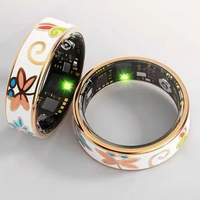 Bague connectée Android Health Smart Ring R18, contrôle par application, fréquence cardiaque, oxygène sanguin, suivi du sommeil, fitness, exercice, mode, étanche IP68, céramique