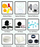 Filtre optique IR longue portée 610nm 640nm 650nm, filtre rouge en verre pour équipement laser IPL OPT, taille personnalisée