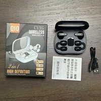 Écouteurs sans fil 2-en-1 pour couple, oreillettes doubles à clipser, casque TWS avec affichage LED pour le sport, le gaming, les voyages et l'usage quotidien