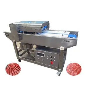 Máquina de filtración de pechera de pollo, rebanador de carne completamente automático, máquina de corte de carne de cerdo en escamas