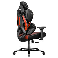 Chaise de jeu ergonomique professionnelle avec accoudoirs 3D réglables, vérin à gaz 4 positions, design en tissu maillé, hauteur réglable pour bureau et domicile