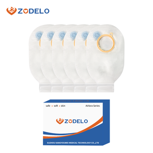 Zodelo Calmlora กระเป๋าสองชิ้นแบบใช้แล้วทิ้ง, กระเป๋า colostomy พร้อมวาล์วอากาศและฟังก์ชั่นการระบายน้ำ - Product Image 1