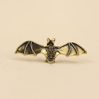 Statue de chauve-souris antique en bronze, petits ornements, figurines miniatures de chauve-souris de montagne en cuivre massif, sculpture artisanale en laiton, décoration