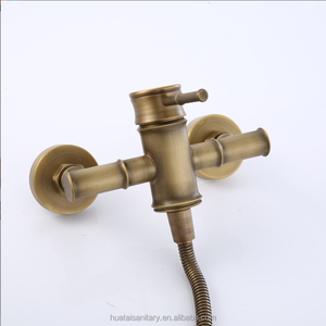 Salle de bain baignoire montage mural bambou antique bronze laiton baignoire mitigeur robinets de bain mitigeurs de <span class=keywords><strong>douche</strong></span> robinets - Product Image 3