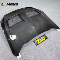 LANGyu 2024+ Pièces et accessoires automobiles, capot avant en fibre de carbone sèche style Mustang GTD pour Ford Mustang, couvre-capot