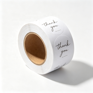 Étiquettes autocollantes personnalisées, résistantes à l'eau, découpées à la forme, en papier kraft, pour emballage, rouleau résistant, imprimées, pour boîte cadeau - Product Image 6