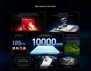 <span class=keywords><strong>Honor</strong></span> WIN Gen 5 Originale, Telefono da Gaming con Snapdragon <span class=keywords><strong>8</strong></span> Elite Octa Core, Display OLED da 6,<span class=keywords><strong>8</strong></span>" a 185Hz, Batteria da 10000mAh, Fotocamera 50MP+12MP+50MP - Product Image 6