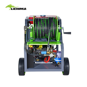 Máquina de limpieza a chorro de gasolina con control remoto, limpiador de desagües y <span class=keywords><strong>manguera</strong></span> de alta presión - Product Image 5