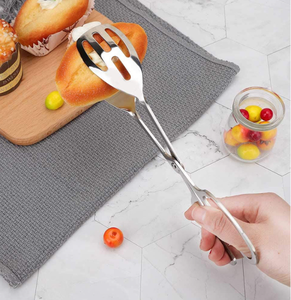 Pinzas para Asar DFT56 de Acero Inoxidable SUS430 Personalizadas para Uso en Interiores y Exteriores, Ideales para Venta al por Mayor y Promoción - Product Image 1