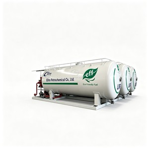 สถานีจ่ายก๊าซ LPG แบบเคลื่อนที่ ขนาด 10 ตัน 20 ลูกบาศก์เมตร ชุดเต็ม พร้อมถังเก็บก๊าซโพรเพน และหัวจ่ายคู่ - Product Image 1
