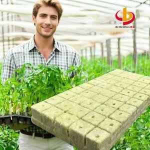 빠른 배송 일반 크기 대량 재고 스톤울 큐브 농업용 암면 식재용 - Product Image 2