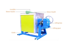 Industrial High Temperature Platinum Metal Gold Inductotherm Tilting Type Kiln Oven Induction Heating Equipment Tube Furnace - Product Image 4