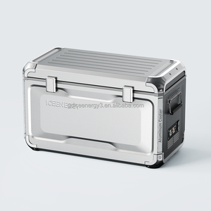 Metal Dual Temperature Control Zone Aluminum Car <b>Refrigerator</b> With Multi Functional Partition Boat Fridge 12v - Product Image 4