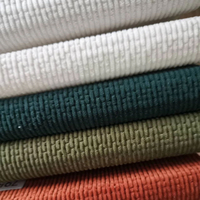 Tissu d'ameublement en velours gaufré 100 % polyester tricoté uni, anti-boulochage, épais, pour la maison - Grande Vente