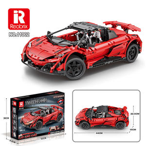 Reobrix 11002 11003 11004 <span class=keywords><strong>Voiture</strong></span> de sport Red Spider 675 LT télécommandée par application, modèle à assembler, jouets en briques de plastique, ensembles de blocs de construction - Product Image 5