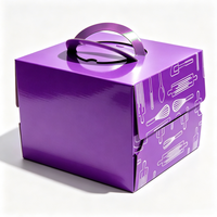 Scatola per Pasticceria con Stampa UV Personalizzata, Scatola Regalo Pieghevole in Cartone per le Festività, Confezione per Pizza di Grado Alimentare, Ecologica e Riciclabile