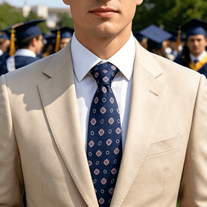Wholesale Men's Solid Stripe <b>Ties</b> Custom Logo Woven Business Formal Designer Neckties - Product Image 3