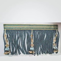Cortinas con Borlas de Estilo Europeo Clásico, para Decoración del Hogar, Textiles para el Hogar, Accesorios Decorativos, Venta al Por Mayor