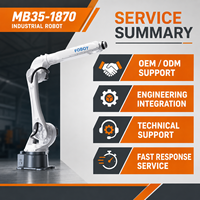MB35-1870 Robot Industrial de 6 Ejes con Alcance de 1870 mm, Robot de Soldadura Láser Profesional para Procesamiento de Metales a Gran Escala