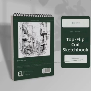 Carnet de croquis A4 à spirale, 40 feuilles, papier à dessin, style classique, pour usage scolaire et promotionnel, personnalisable, Chine - Product Image 6