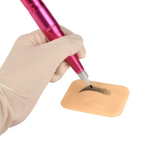 Tatuaje de silicona 100% para práctica de tatuaje, piel de cuero para maquillaje permanente, tatuaje de labios y cejas, fácil de colorear - Product Image 2