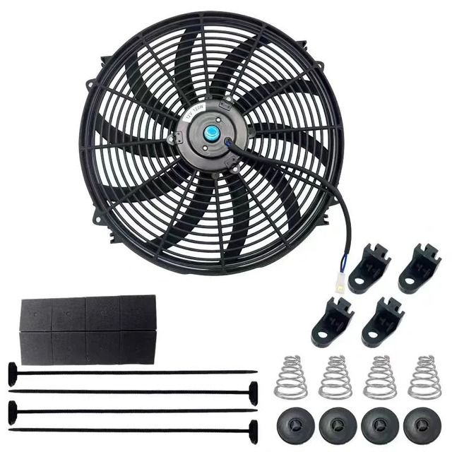 New Car Racing Parts Engine Radiator 16-inch 12V 120W Air Conditioning Cooling Fan