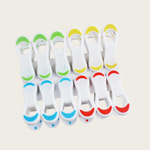 18pcs/bag Plastic Clothes <b>Clip</b> 7.0cm Colored Heavy Duty Clothes Pegs <b>Spring</b> Not Rusty Powerful Living Room Clothes Drying - Product Image 5