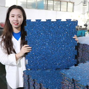 Chuanyu Cao Chi Phí Hiệu Quả 20Mm Interlock Cao Su Sàn Cho Trong Nhà Tập Thể Dục Phòng Tập Thể Dục Khu Vực Bọt Câu Đố Sàn Cao Su Mat - Product Image 6
