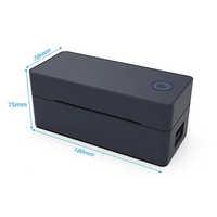 Imprimante d'étiquettes thermiques Bluetooth mini la plus récente, 4x6 pouces, petite imprimante d'étiquettes d'expédition compatible avec iPhone, Android, Mac, Windows
