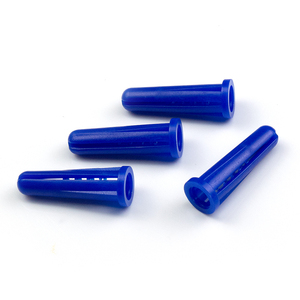 Azul Liso y texturizado 1/4 \ "Anclajes cónicos de plástico PE Anclaje de expansión Enchufes de pared Enchufe de pared común Anclajes de pared de plástico - Product Image 1
