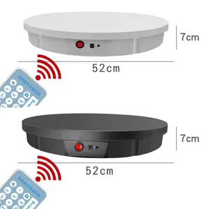 42/52/60CM रिमोट कंट्रोल 360 नयनाभिराम स्वचालित घूर्णन प्रदर्शन तालिका 100KG Turntable फोटोग्राफी पृष्ठभूमि शूटिंग बूथ