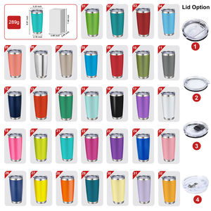 แก้วน้ำสแตนเลสเก็บความร้อนขนาด 20 ออนซ์ ขายส่ง เป็นมิตรกับสิ่งแวดล้อม แก้วกาแฟสลักโลโก้ตามสั่ง แก้วน้ำแบบพ่นสีจำนวนมาก - Product Image 2