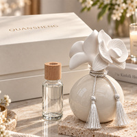 Diffuseur d'arômes en céramique de luxe, emballage en boîte, diffuseur de fleurs en céramique, pierre diffuseuse d'arômes, désodorisant d'air, vente chaude