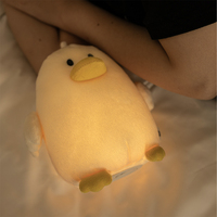 Nouveau design de veilleuse pour bébé en peluche mini canard Veilleuse LED rechargeable Veilleuse pour enfants avec logo personnalisé
