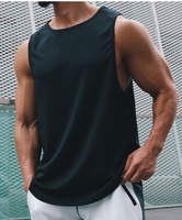Débardeur d'été personnalisé pour hommes – Vente en gros – Entraînement, fitness, basketball – Polyester respirant tricoté – Style décontracté